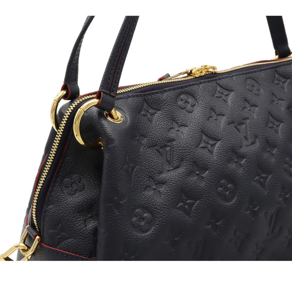 Louis Vuitton Monogram Empreinte Ponthieu PM Shoulder Bag Marine Rouge - Picture 7 of 8